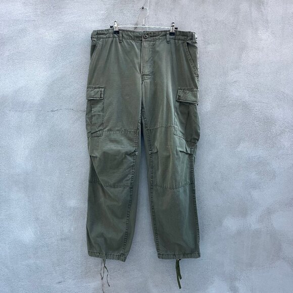 80s Military Rip-Stop Utility Cargo Pants - Picture 1 of 9